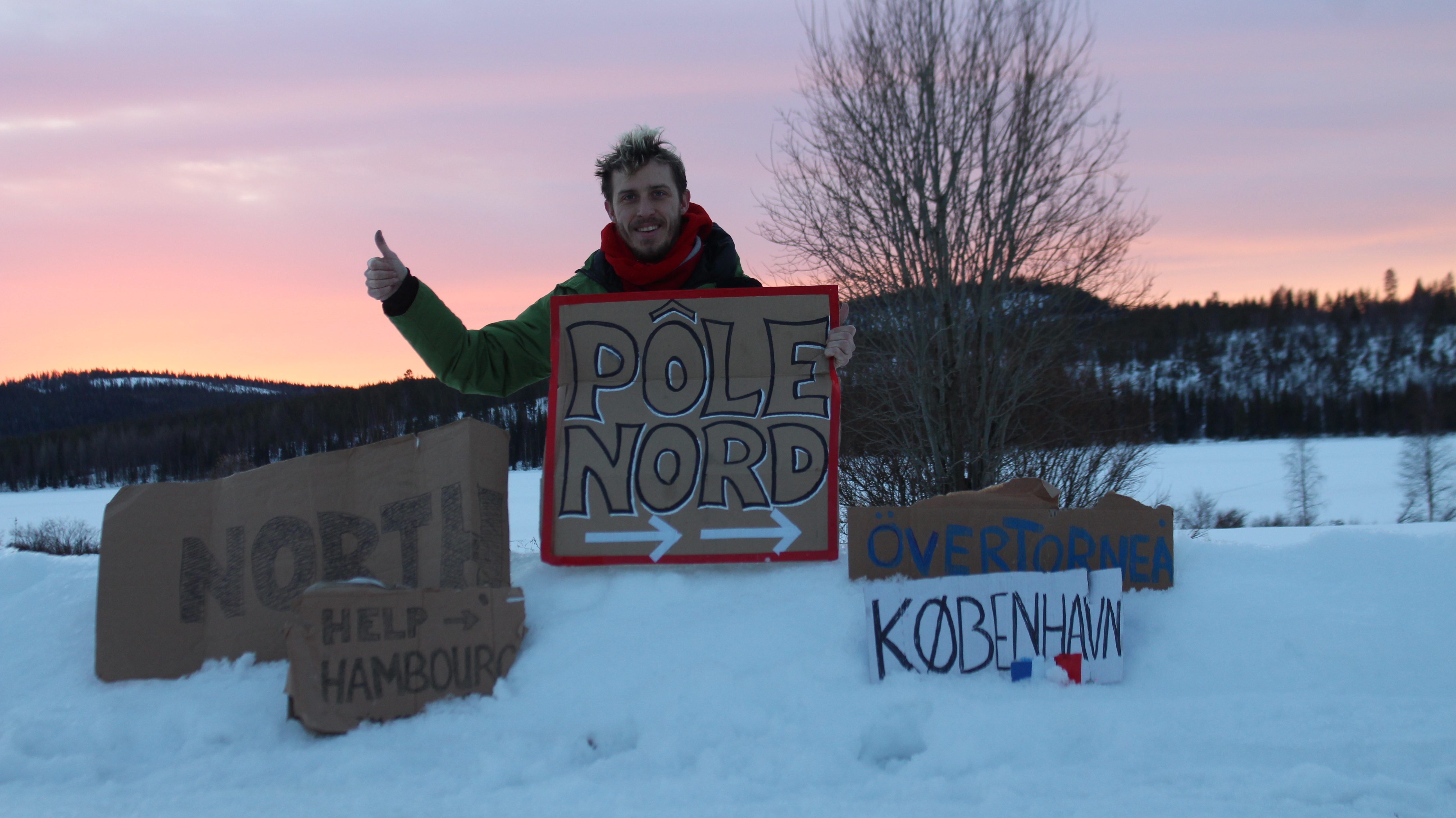 Paris Laponie autostop