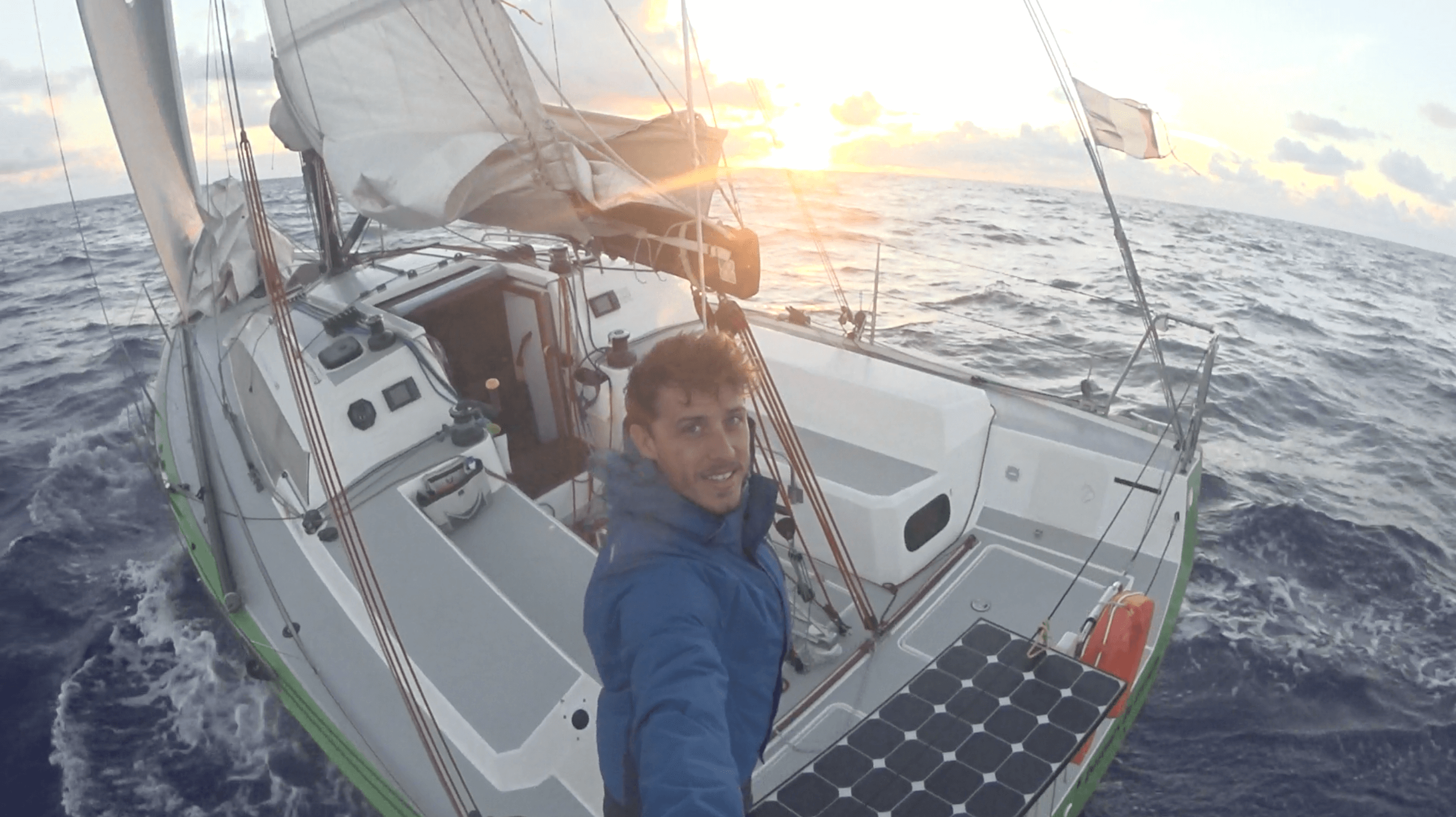R&eacute;mi en pleine mer sur l'Atlantique