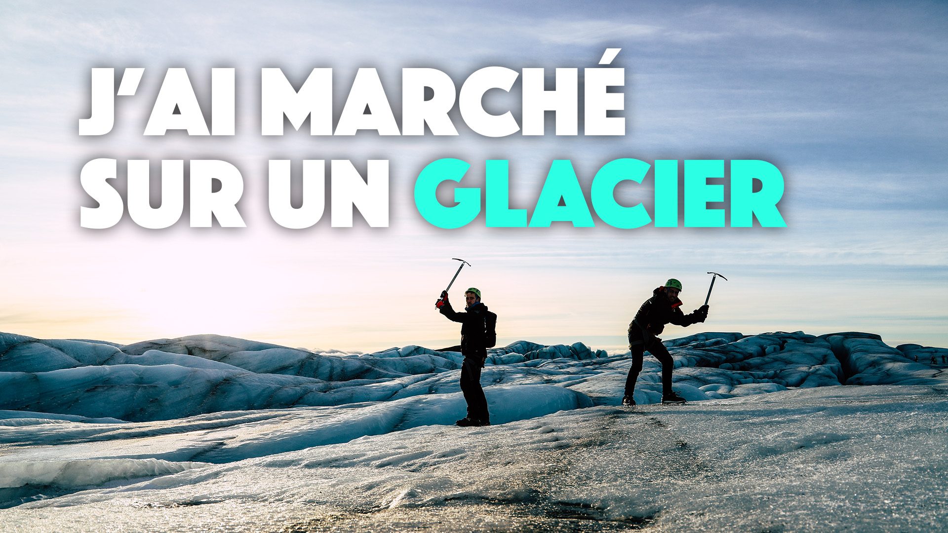 Islande : Marcher sur glacier à skaftafell