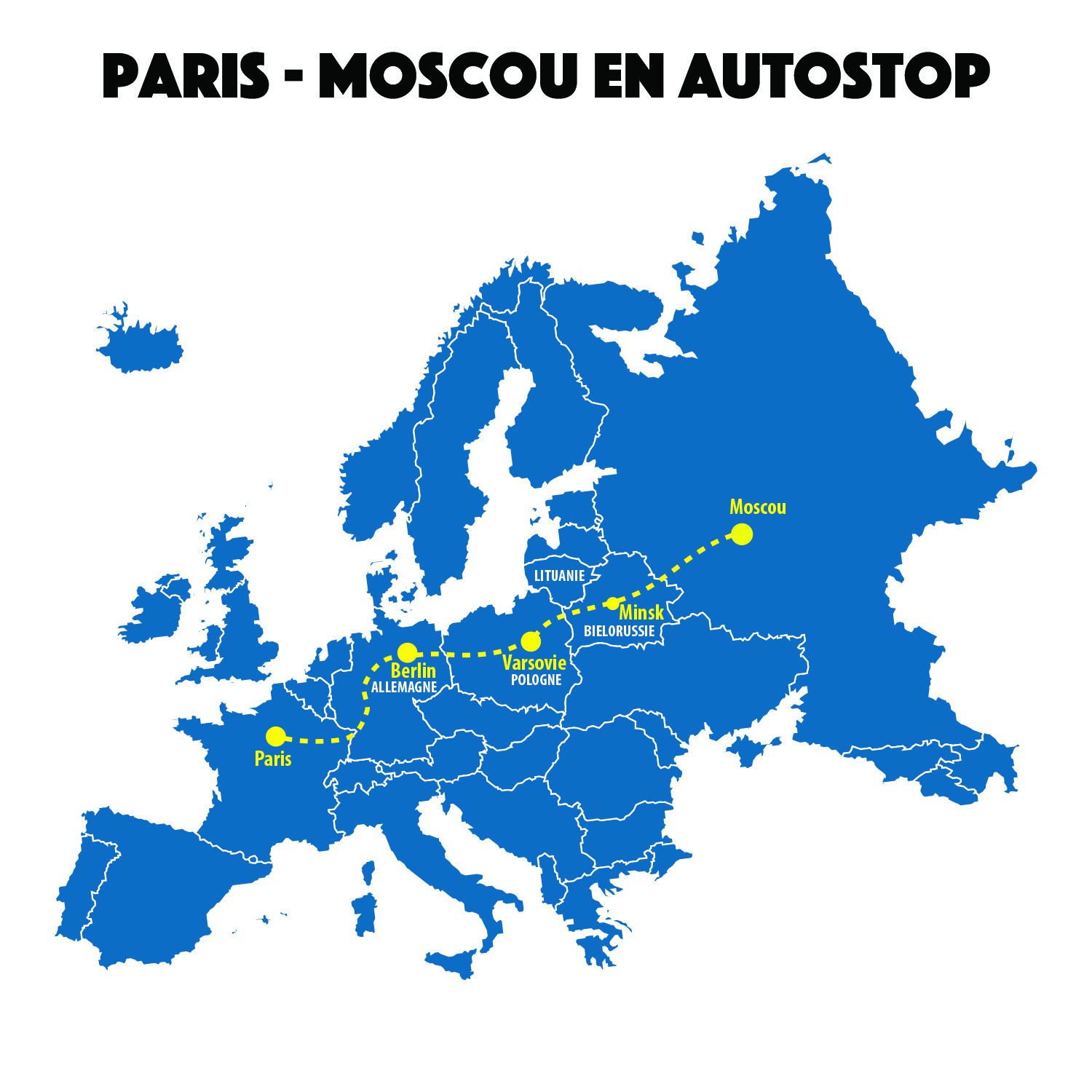 Trajet Paris-Moscou en autostop