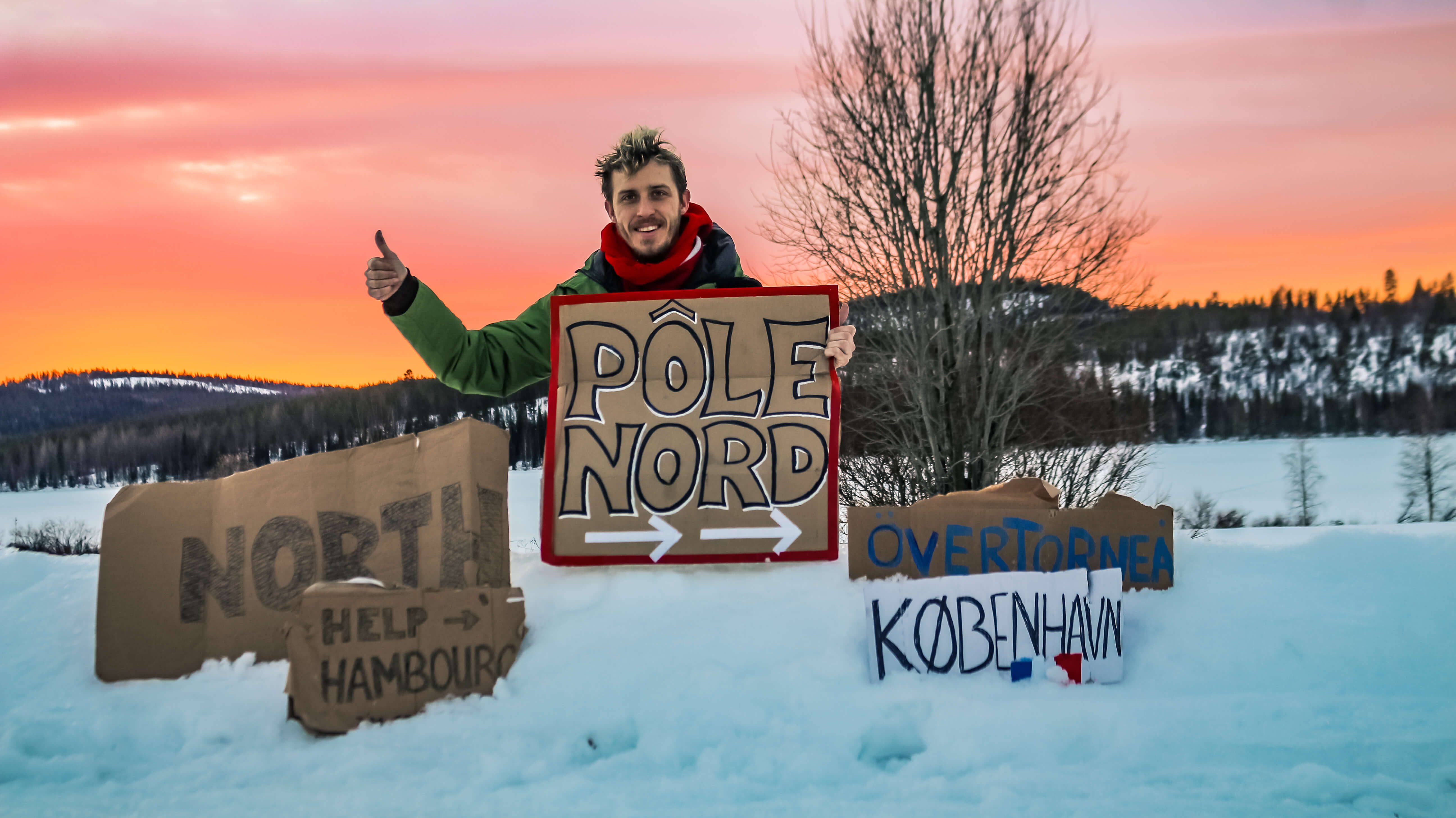 Rejoindre la Laponie en autostop