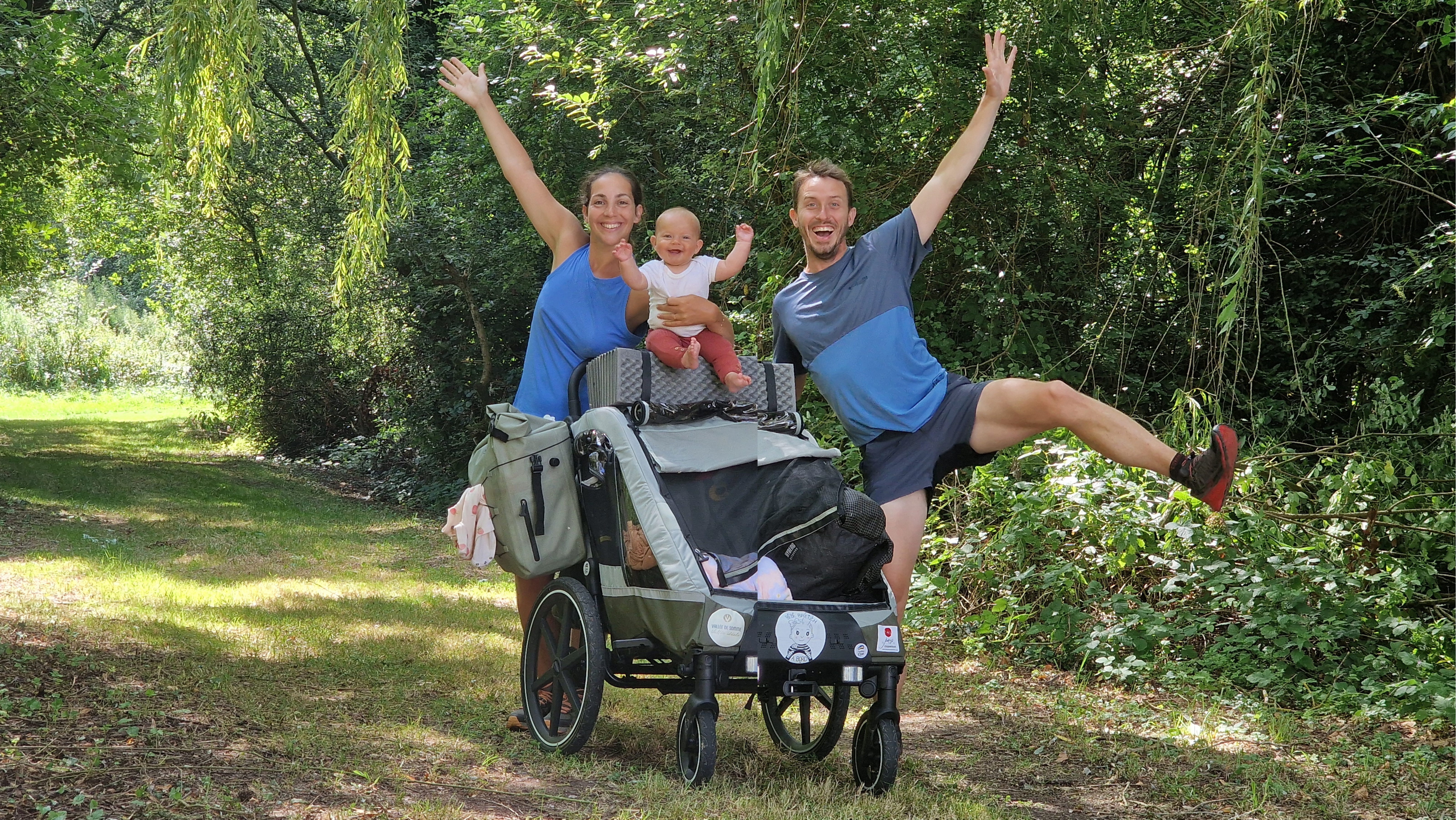 GR800 en famille avec bébé et poussette