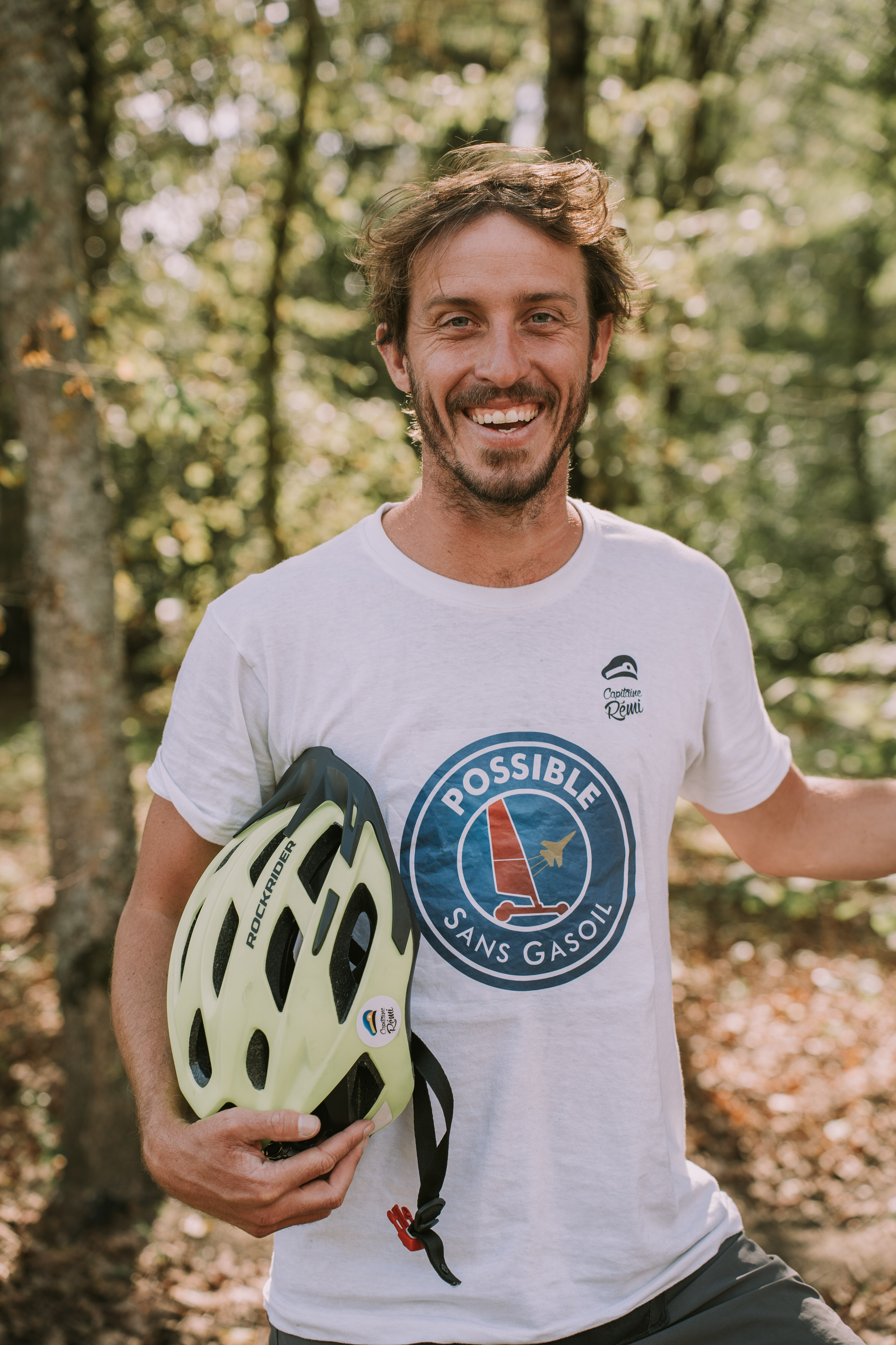 Capitaine Rémi sur le char à voile PSG – Possible Sans Gasoil